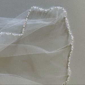 Erica Koesler Fingertip Ivory Beaded Wedding Veil 653-35 IVO